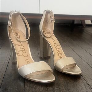 Sam Edelman Women's Metallic Heeled Sandals